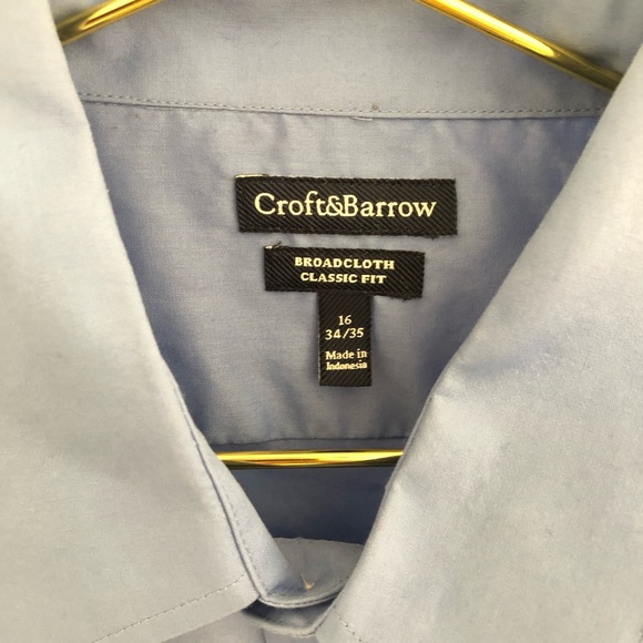 Croft&Barrow Blue Dress Shirt - Picture 2 of 2